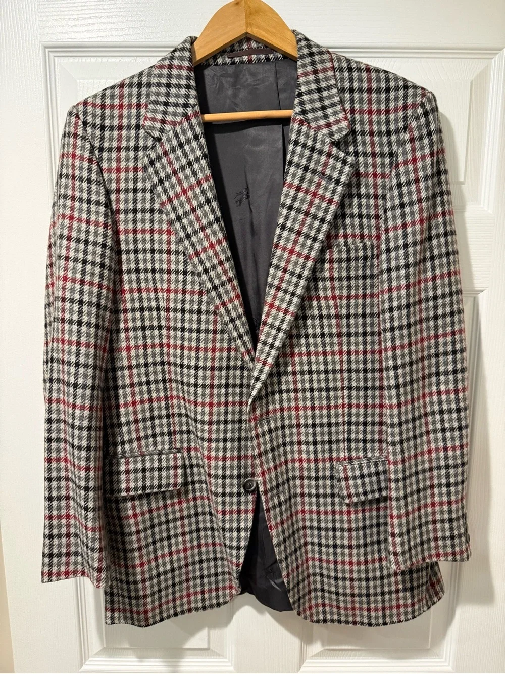 Vintage Burberrys 100% Cashmere Sports Coat Made In England Size 40 Short